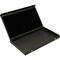 Black Faux Leather Jewelry Case w/ 1 Black Velvet Display Pad (Snap close lid)